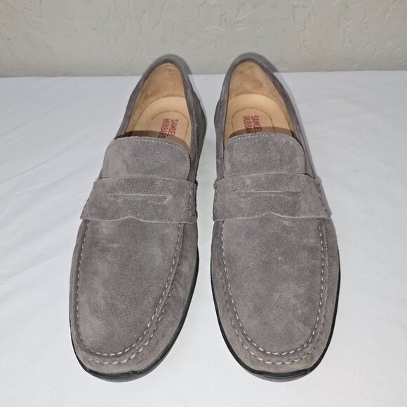 Samuel Hubbard Free Spirit Gray Suede Loafers Shoes Men's Size 12 W - Picture 3 of 9